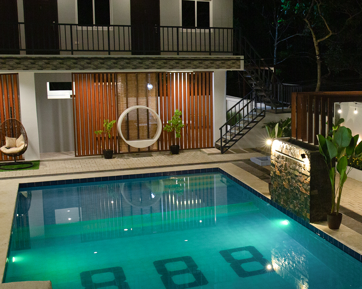 888 Resort and Spa swimming pool and resort exterior featured in web design project by Kezia Braña